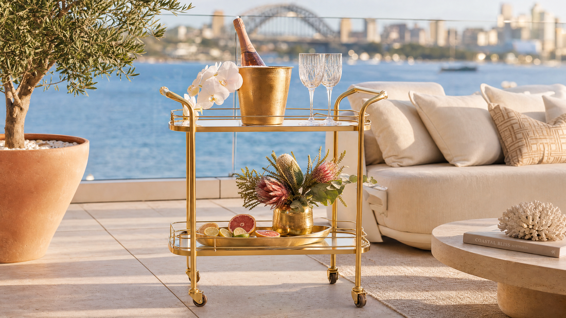 Gold Bar Cart Ideas to Elevate Your Home Entertaining