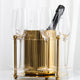 Vertical-Striped Metal White Wine Ice Bucket, Model Room Soft Decoration Accessories