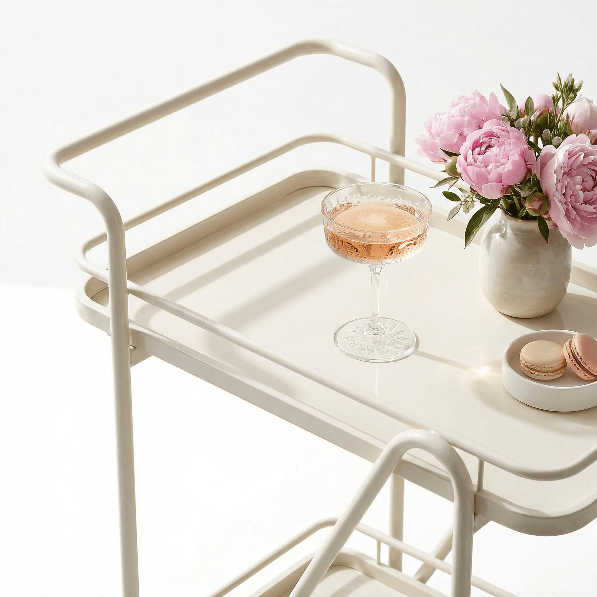 The Brighton metal service cart in kitchen —  drinks trolley Australia