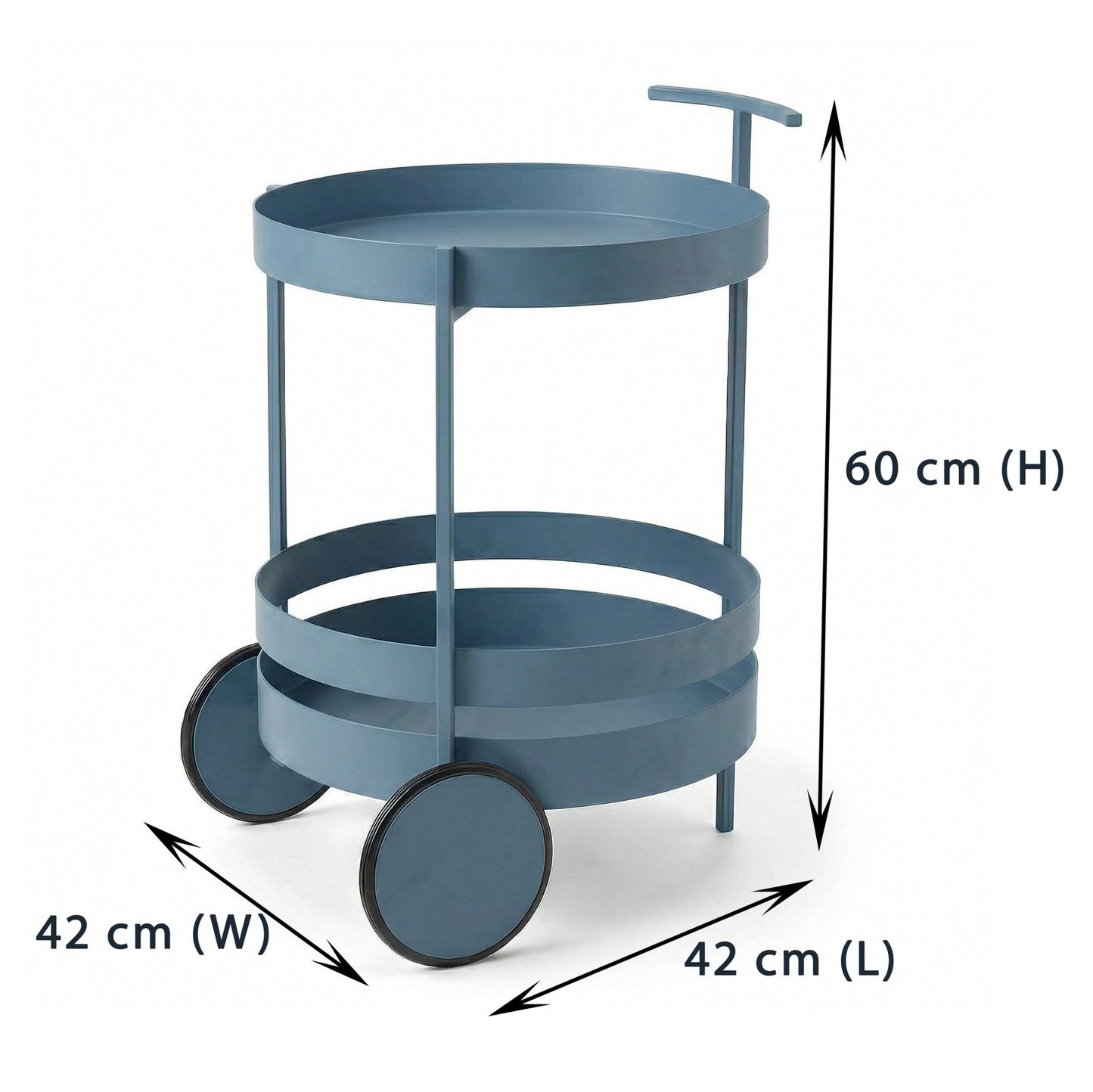 The Elwood Nordic cart in living room — Scandinavian bar cart Australia