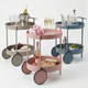 The Elwood Nordic round side cart — circular bar cart Australia, Scandi style