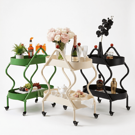 The Glebe Artisan Iron Side Cart - Royal Bar Carts