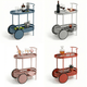 The Kirra Nordic oval bar cart — white Scandinavian bar trolley Australia, outdoor entertaining