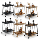 The Neutral Bay two-tier glass bar cart — gold frame with glass shelves, bar trolley Australia