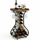 Paddington Wine Tower by Royal Bar Carts – sleek black contemporary bar cart with wine storage cabinet in stylish deco design - vertical wine storage rack Australia, gold metal frame
