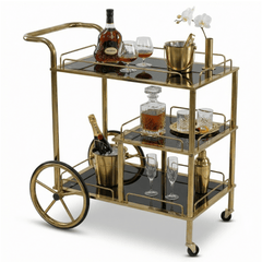 Sovereign Bar Cart - Modern Glamour for Stylish Entertaining
