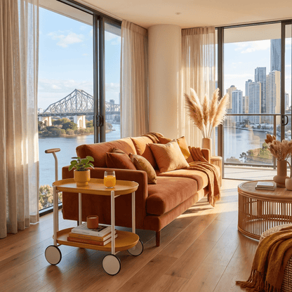 The Surry Hills rolling trolley with storage — two-tier white ABS cart Australia