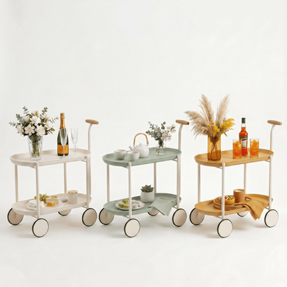 The Surry Hills two-tier ABS rolling trolley — utility bar cart Australia