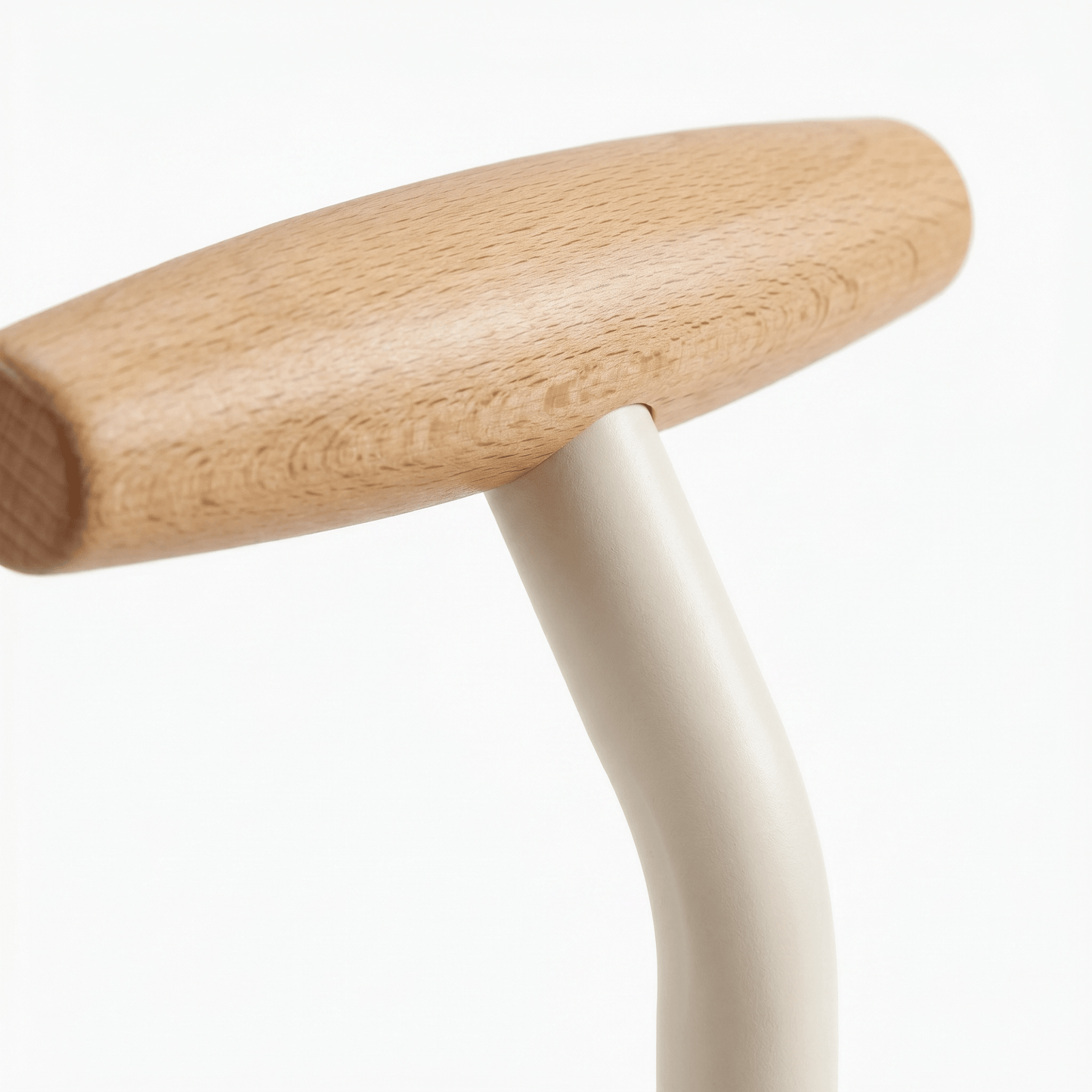 Close-up of The Surry Hills Two-Tier ABS Rolling Trolley in white, showcasing its coastal deco style and sturdy ABS frame.